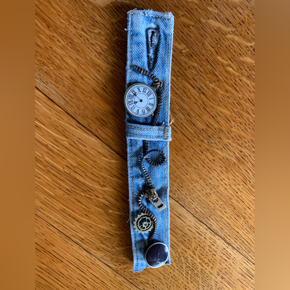 Denim wrist cuff